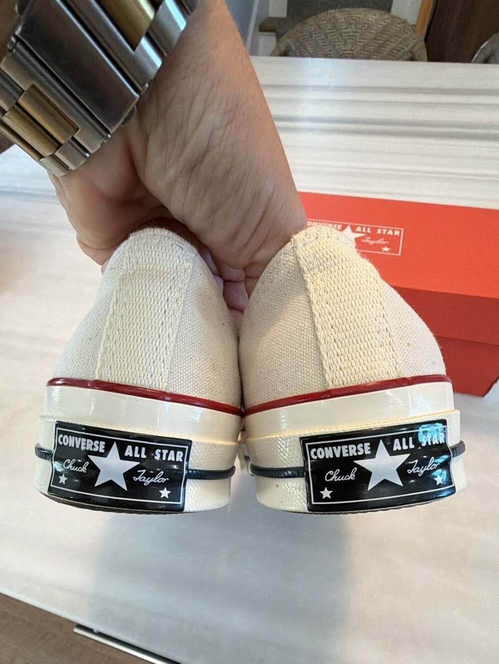 Converse Chuck 70 Ox Low Top Vintage Canvas Shoes Parchment Men's 8 / Women's 10 - Picture 3 of 5